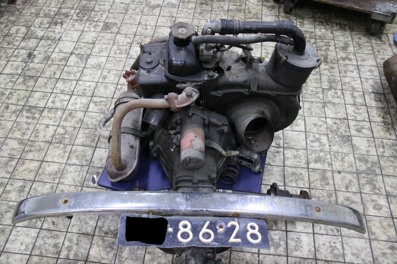 Serie van Onschuld Donder Fiat 500 motor en versnellingsbak -